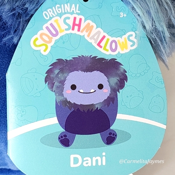 DANI 🐾 8" Blue Big Foot Original Squishmallow by Kelly Toy ☆ NWT ☆ - Picture 4 of 9